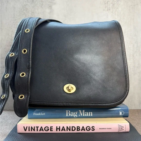 🖤 Vintage Coach Stewardess Crossbody Bag | Black |9525 | 2001 | Costa Rica - Picture 2 of 11